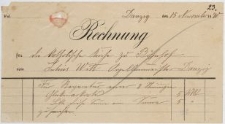 Rechnung (15.11.1890 r.)