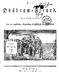 Inhalts=Anzeige (Der Obstbaumfreund 1833)