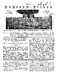 Der Obstbaumfreund, Jg.VI, 1.Januar 1833, No 1.