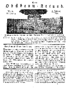 Der Obstbaumfreund, Jg.VI, 2. Februar 1833, No 5.