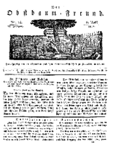 Der Obstbaumfreund, Jg.VI, 6. April 1833, No 14.