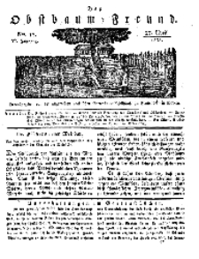 Der Obstbaumfreund, Jg.VI, 27. April 1833, No 17.