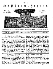 Der Obstbaumfreund, Jg.VI, 14. Juli 1833, No 28.