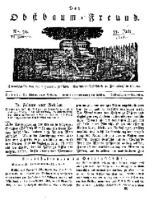 Der Obstbaumfreund, Jg.VI, 21. Juli 1833, No 29.