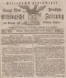 Elbingsche Zeitung, No. 22 Donnerstag, 17 März 1825