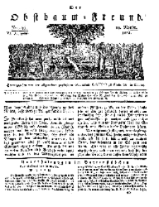 Der Obstbaumfreund, Jg.VI, 19. November 1833, No 46.