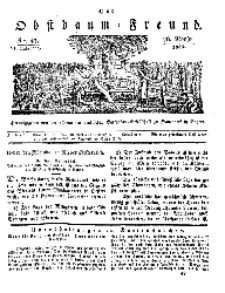 Der Obstbaumfreund, Jg.VI, 26. November 1833, No 47.