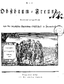 Inhalts=Anzeige (Der Obstbaumfreund 1834)