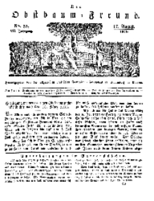 Der Obstbaumfreund, Jg.VII, 17. August 1834, No 33.