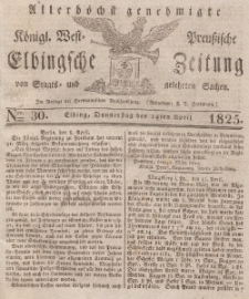 Elbingsche Zeitung, No. 30 Donnerstag, 14 April 1825