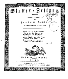 Blumen-Zeitung, Jg. VI, Januar 1833, No 1.