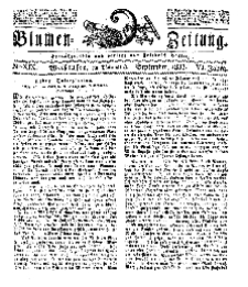 Blumen-Zeitung, Jg. VI, September 1833, No 19.