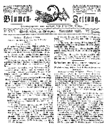 Blumen-Zeitung, Jg. VI, November 1833, No 22.