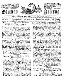 Blumen-Zeitung, Jg. VI, November 1833, No 23.