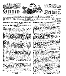 Blumen-Zeitung, Jg. VI, November 1833, No 24.