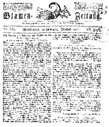 Blumen-Zeitung, Jg. VII, October 1834, No 21.