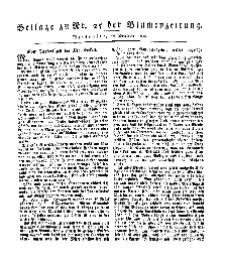 Beilage (Blumen-Zeitung, Jg. VII, Dezember 1834, No 25).