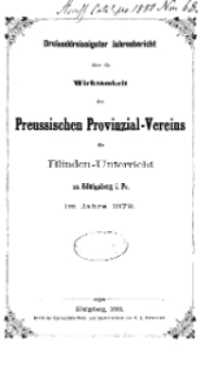 Dreiunddreissigster Jahresbericht über die Wirksamkeit...