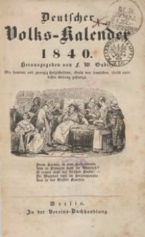 Deutscher Volks-Kalender für das Jahr 1840