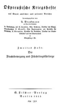 Ostpreußische Kriegshefte, 2. Heft