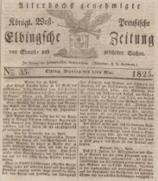 Elbingsche Zeitung, No. 35 Montag, 2 Mai 1825