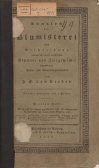 Annalen der Blumisterei, 4. Heft, 1833