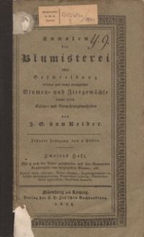 Annalen der Blumisterei, 2. Heft, 1834