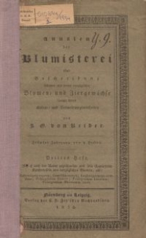 Annalen der Blumisterei, 3. Heft, 1834