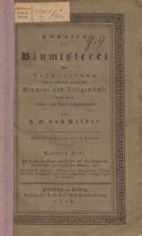Annalen der Blumisterei, 4. Heft, 1834