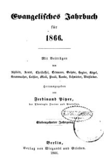 Evangelisches Jahrbuch für 1866