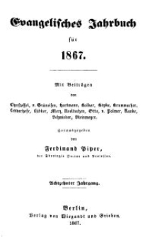 Evangelisches Jahrbuch für 1867