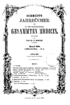 Schmidt’s Jahrbücher der in- und ausländischen gesammten Medicin, 1884 (Nr 6), Bd. 202, No 3.