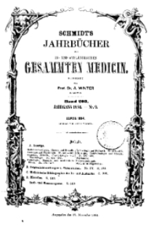 Schmidt’s Jahrbücher der in- und ausländischen gesammten Medicin, 1884 (Nr 9), Bd. 203, No 3.