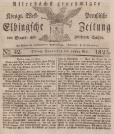 Elbingsche Zeitung, No. 42 Donnerstag, 26 Mai 1825