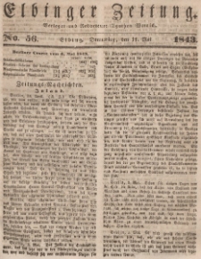 Elbinger Zeitung, No. 56 Donnerstag, 11. Mai 1843
