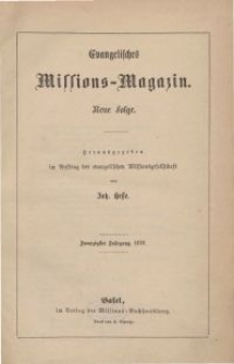 Evangelisches Missions-Magazin