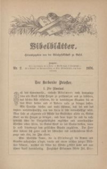 Bibelblätter, Nr. 2, 1876