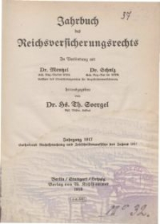 Jahrbuch des Reichsversicherungsrechts