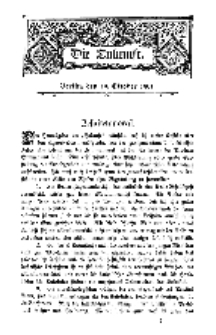 Die Zukunft, 19. October, Bd. 37.