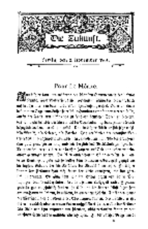 Die Zukunft, 2. November, Bd. 37.