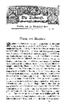 Die Zukunft, 21. Dezember, Bd. 37.