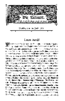 Die Zukunft, 20. Juli, Bd. 36.