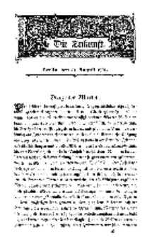 Die Zukunft, 31. August, Bd. 36.