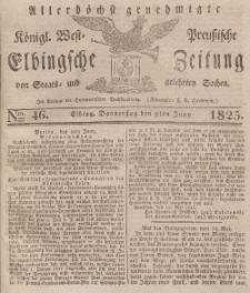 Elbingsche Zeitung, No. 46 Donnerstag, 9 Juni 1825