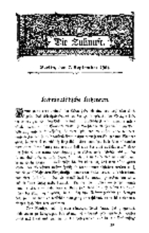 Die Zukunft, 7. September, Bd. 36.