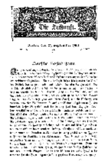 Die Zukunft, 21. September, Bd. 36.