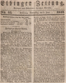 Elbinger Zeitung, No. 65 Donnerstag, 1. Juni 1843
