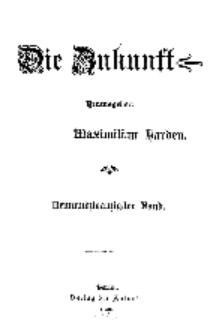 Die Zukunft, 7. October, Bd. 29.