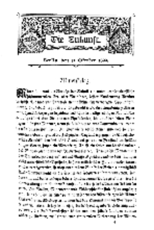 Die Zukunft, 14. October, Bd. 29.