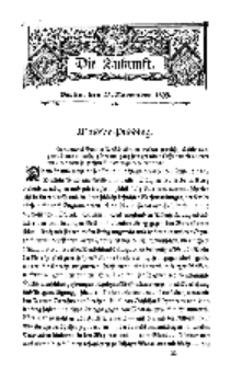 Die Zukunft, 25. November, Bd. 29.